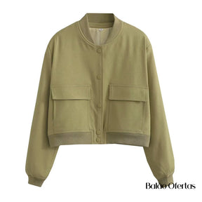 Jaqueta Feminina Bomber Acochoada Zahra